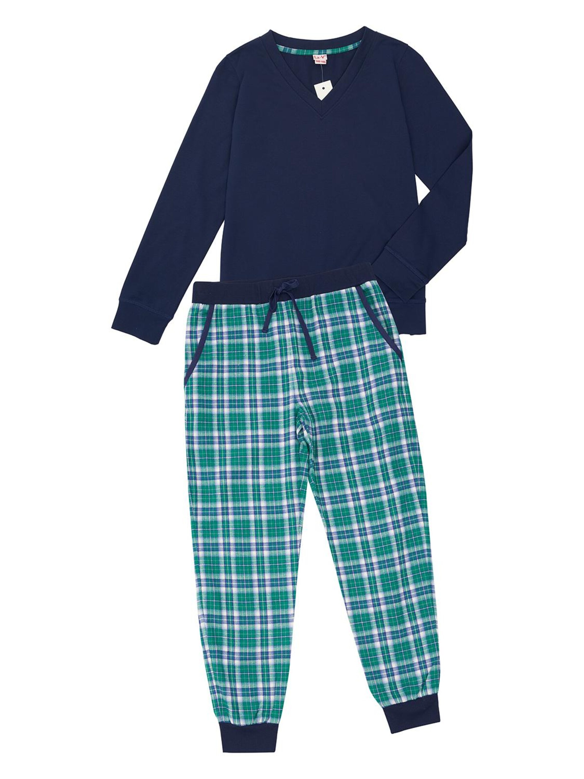 La V Pajamas in Blue