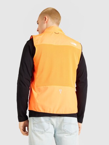 THE NORTH FACE Αθλητικό γιλέκο 'HIGHER RUN WIND VEST' σε πορτοκαλί