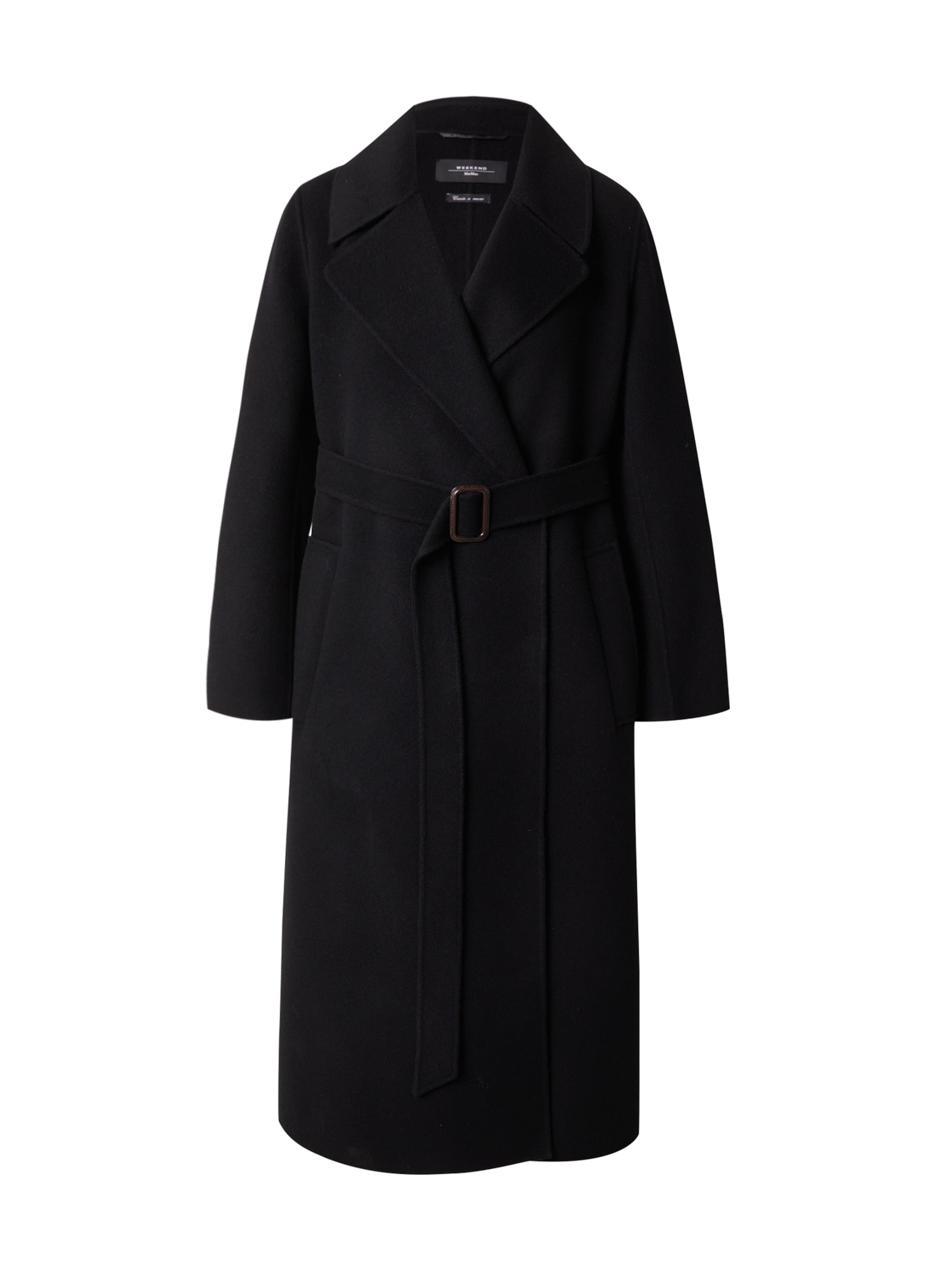 Manteau mi-saison 'MANU' Weekend Max Mara en noir : devant