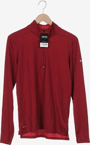 NIKE Langarmshirt M in Rot: predná strana