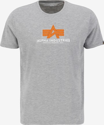 ALPHA INDUSTRIES T-Shirt in Grau: predná strana