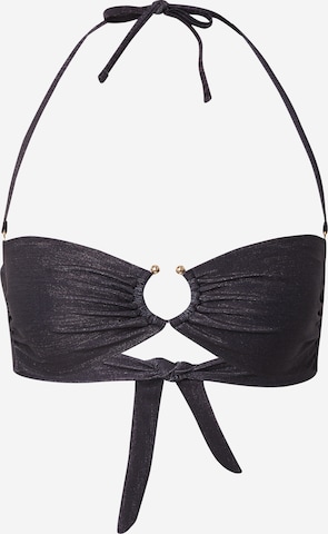 GUESSBandeau Bikini gornji dio - crna boja: prednji dio