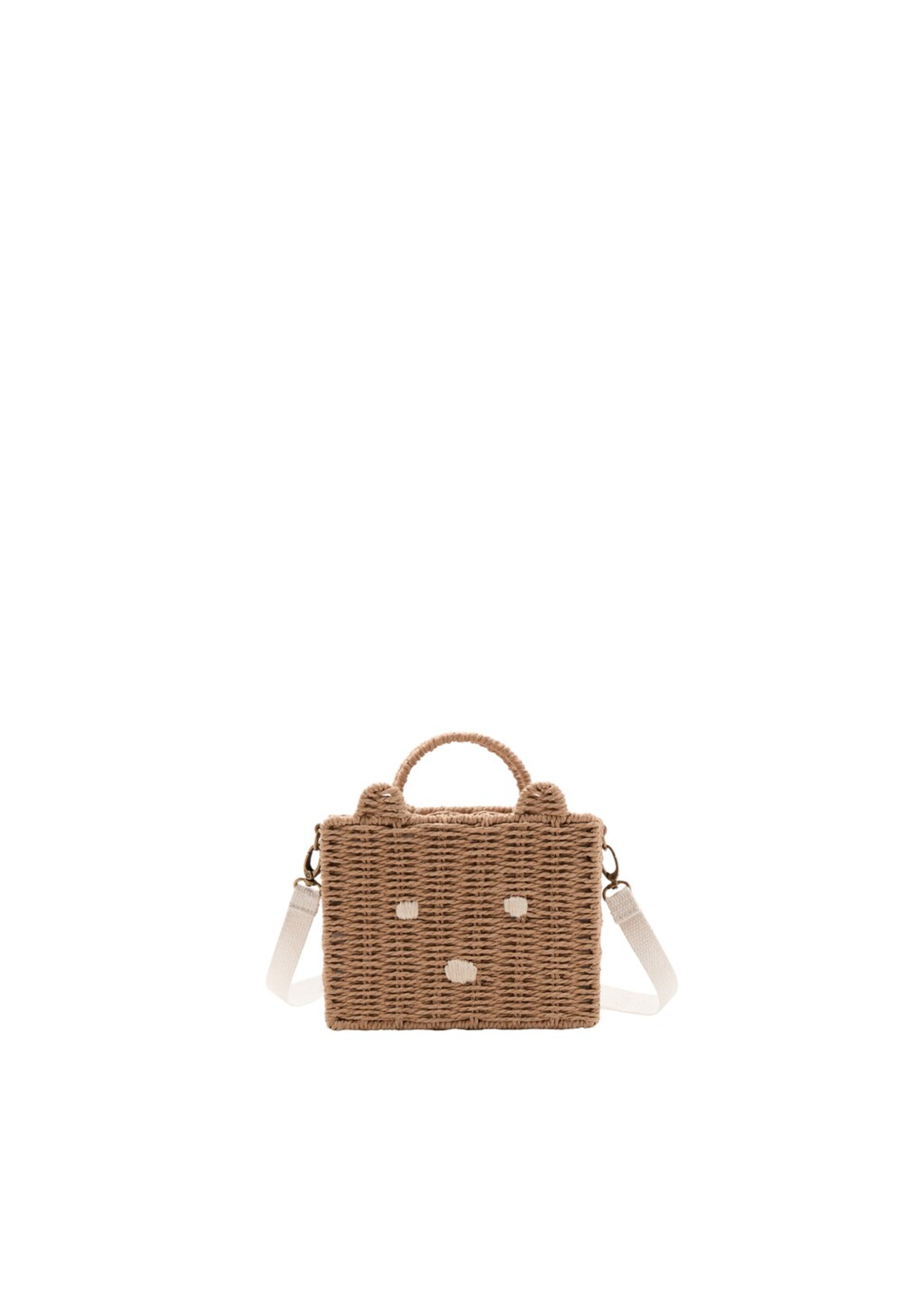 MANGO KIDS Bag in Brown: front