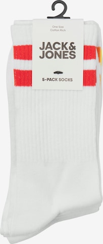 JACK & JONES Къси чорапи 'ELI' в бяло