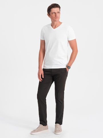 Ombre Shirt in Wit: voorkant