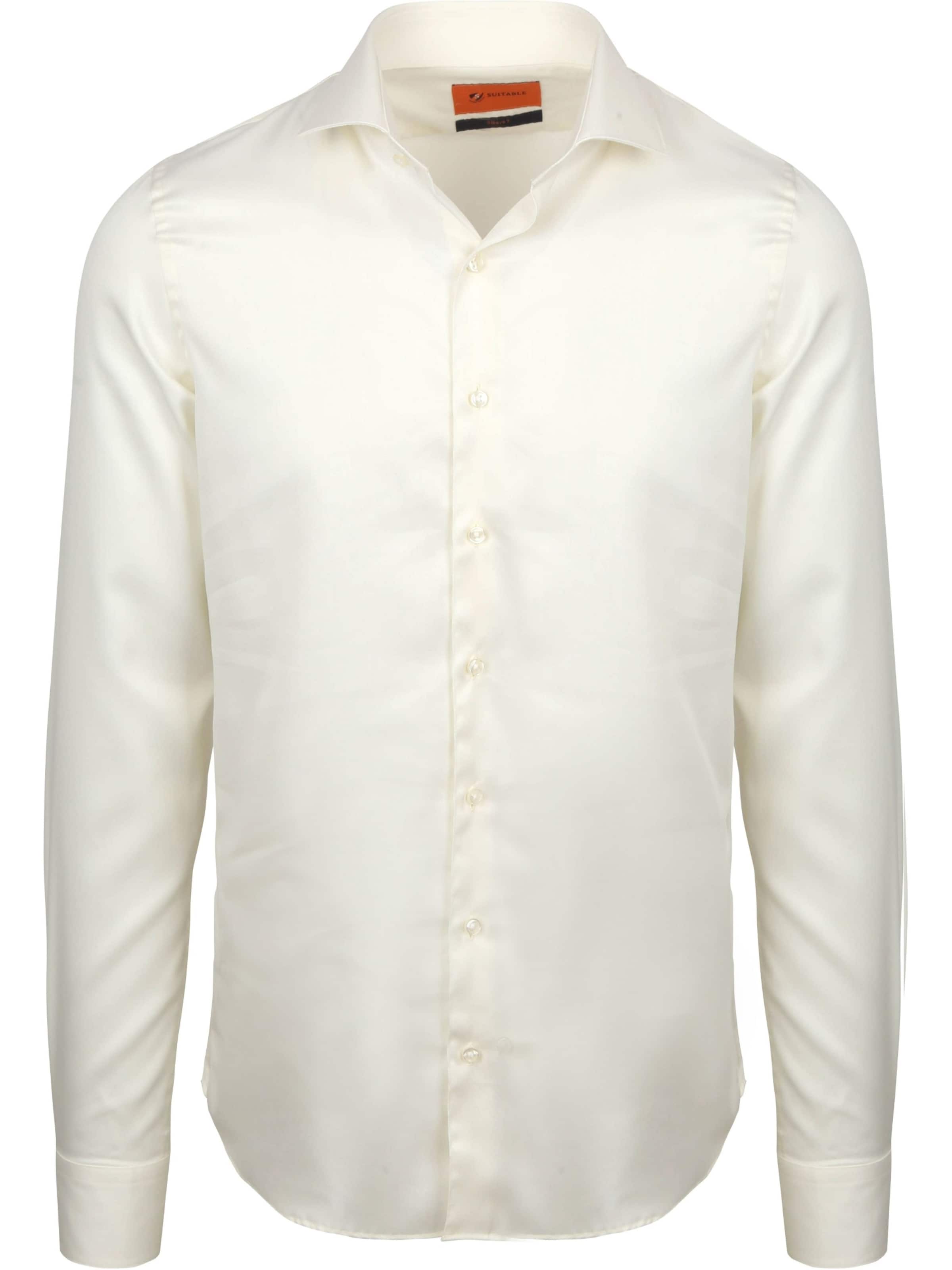 Coupe slim Chemise Suitable en blanc