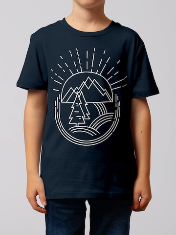 watabout.kids T-Shirt 'Natur Ist Schön' in Blau