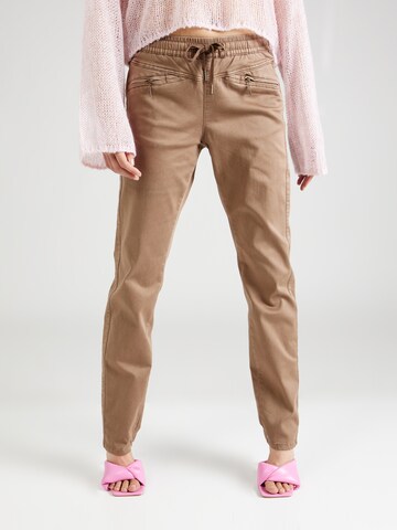 ZABAIONE Regular Broek 'Cami' in Beige: voorkant