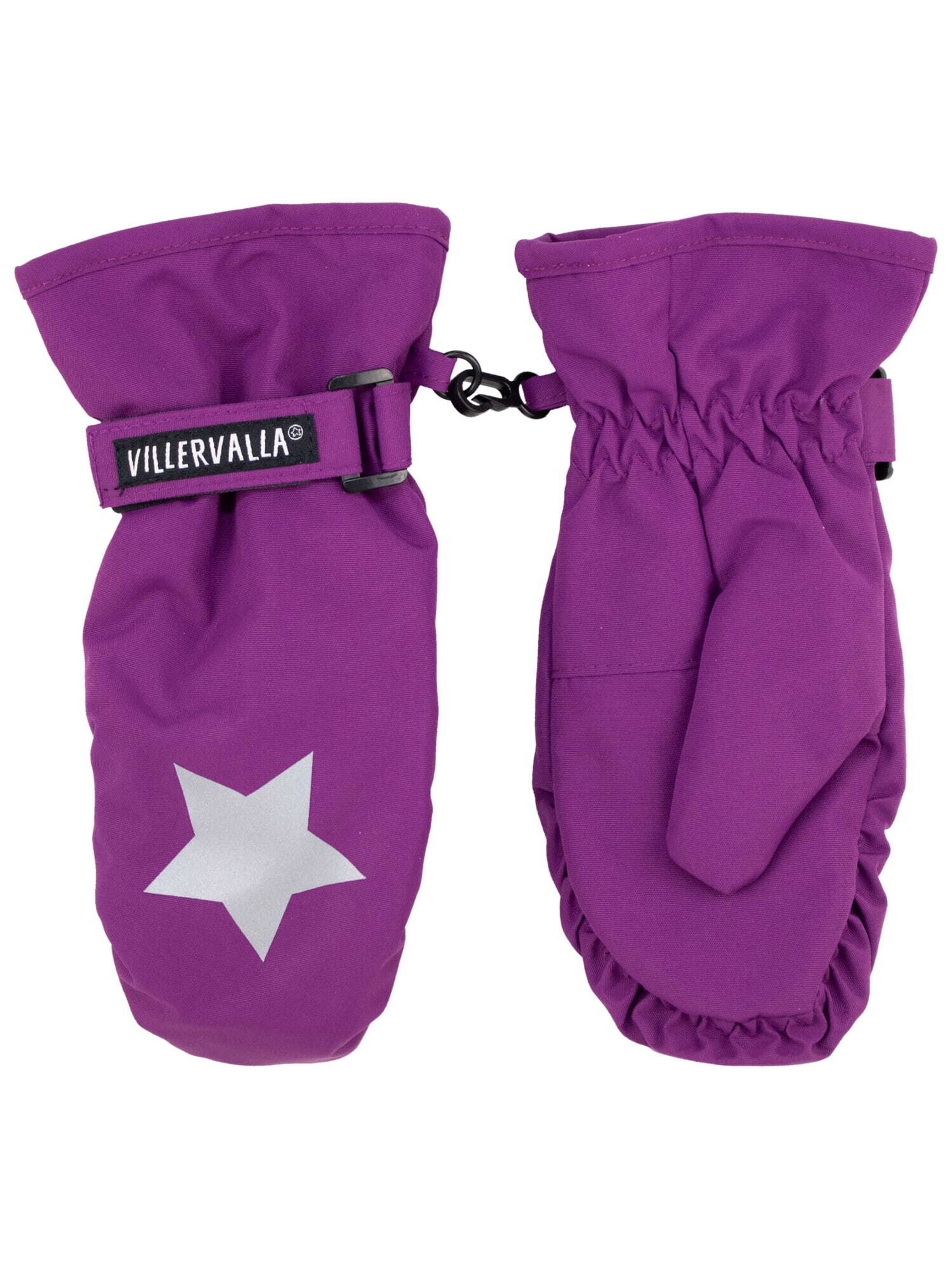 Villervalla Handschuhe 'Basic' in Lila: Vorderseite