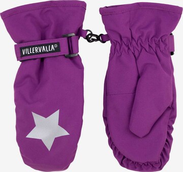 Villervalla Handschuhe 'Basic' in Lila: Vorderseite
