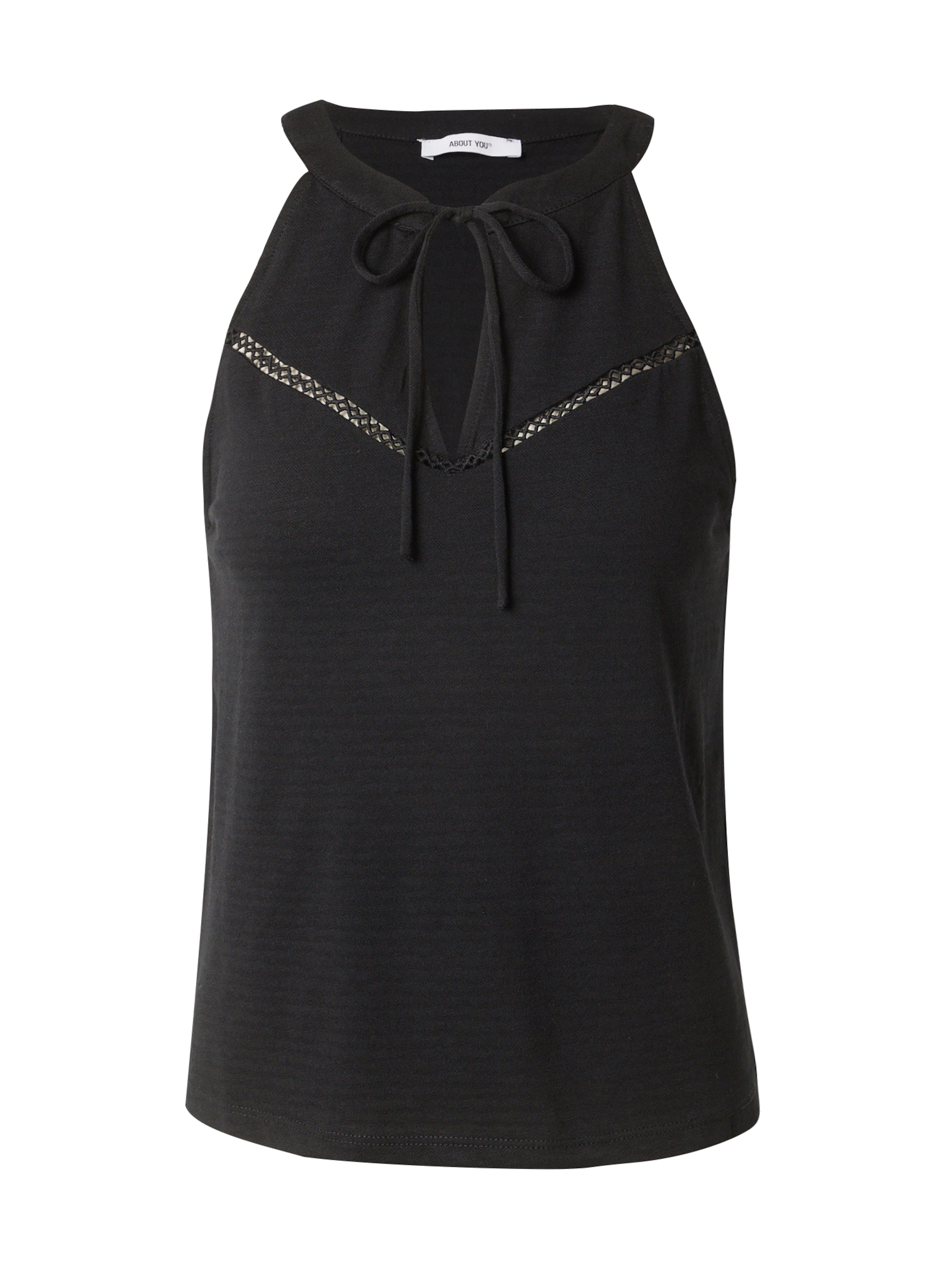 ABOUT YOU Топ 'Ruth' в Черный: спереди