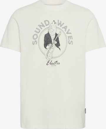 Tricou 'BHKIBE' de la BLEND pe alb: față