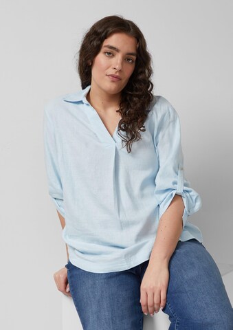 s.Oliver Blouse in Blauw: voorkant