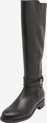 Bottes TOMMY HILFIGER en noir : devant