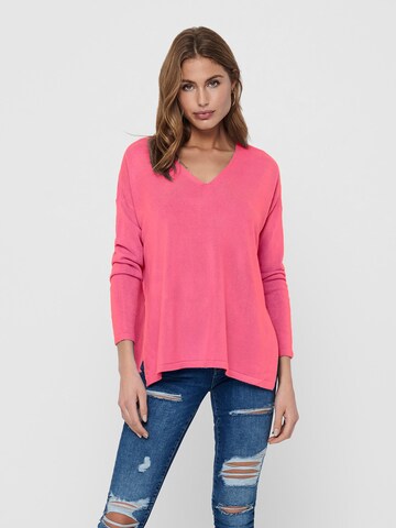 ONLY Пуловер 'Amalia' в розово: отпред