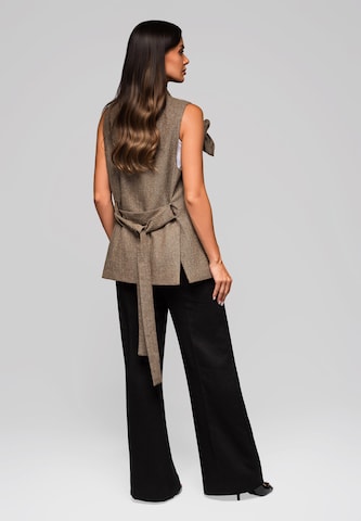 Ombre Vest in Beige