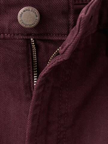 MANGO Wide leg Jeans 'ELISE' in Red