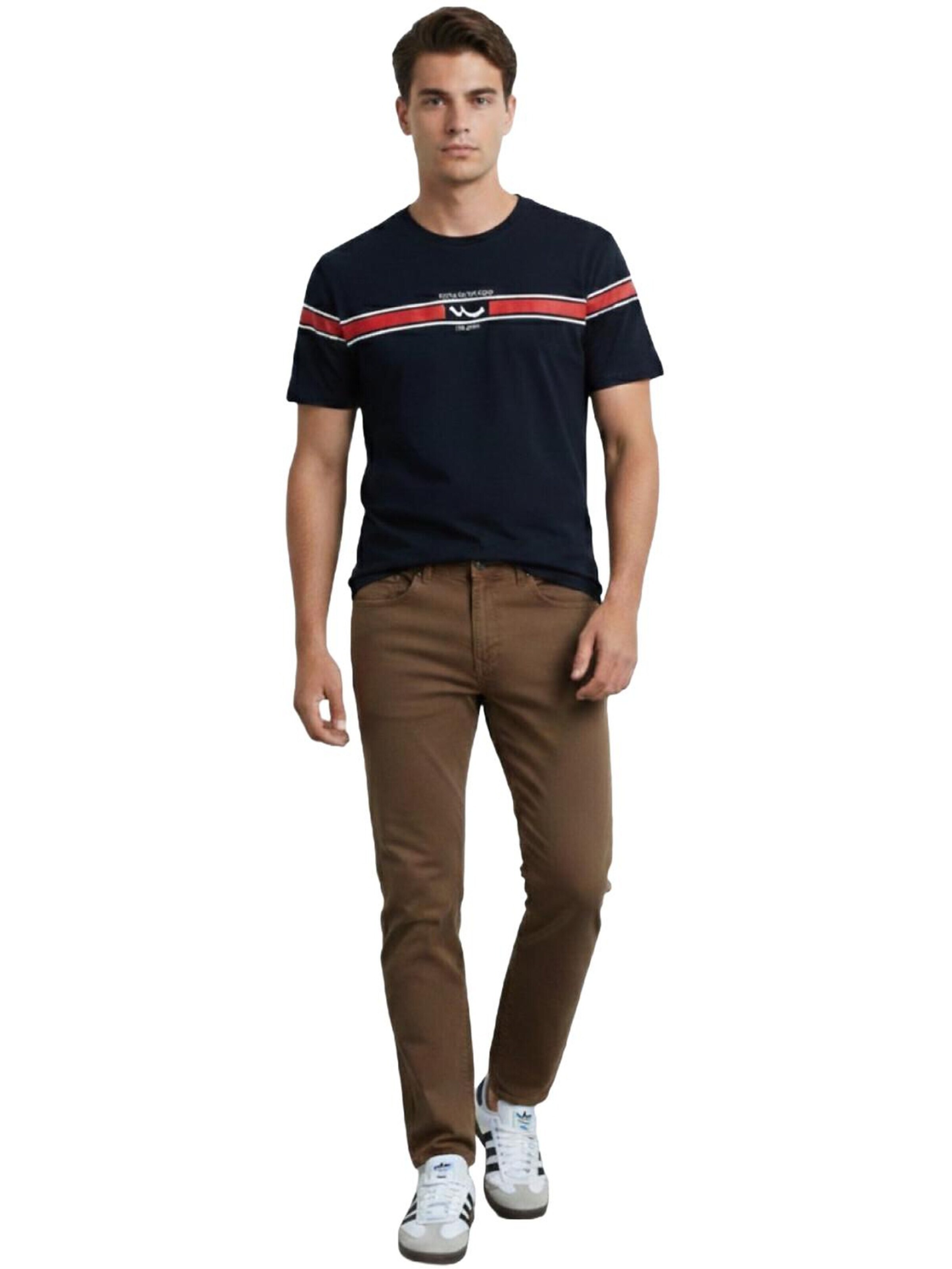 Effilé Jean 'LTB Jeans Renar Skinny Leg Mid Waist Jeanshose' LTB Jeans en marron : devant