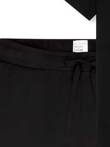 SCHIESSER Pyjama 'Mix & Relax'‌‌‌‌‌‌ in Schwarz