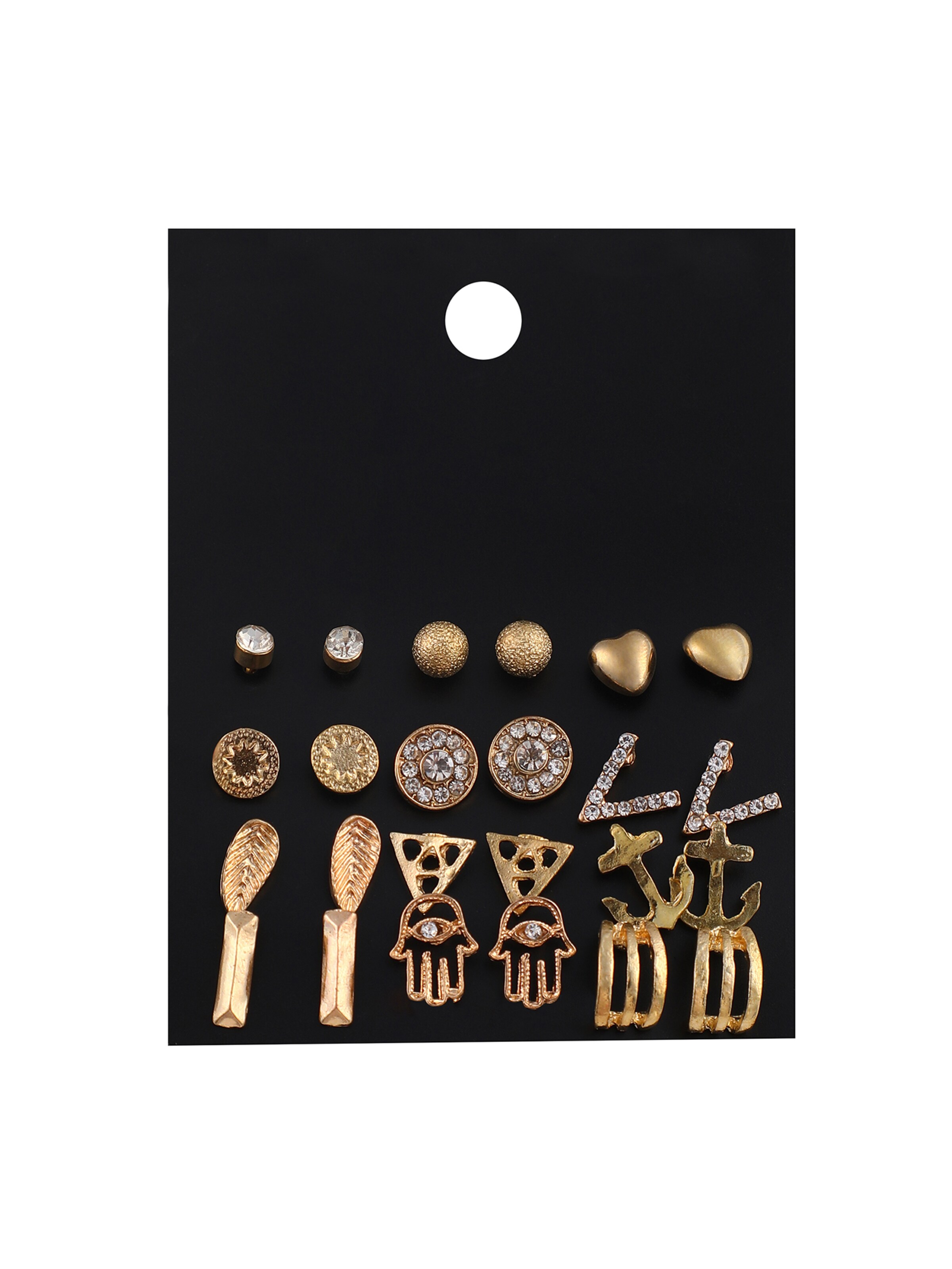 SOHI Oorbellen 'Roseann' in Goud