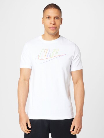 Nike Sportswear Shirt 'Club' in Wit: voorkant