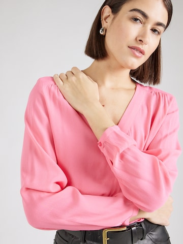 Camicia da donna di comma casual identity in rosa