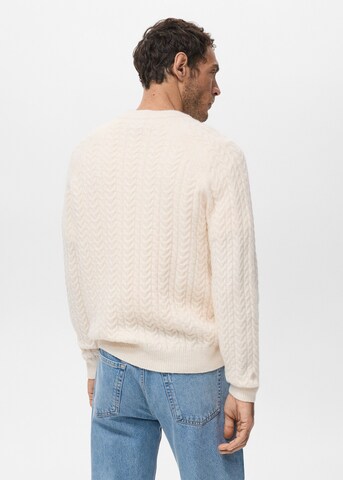 MANGO MAN Pullover in Beige