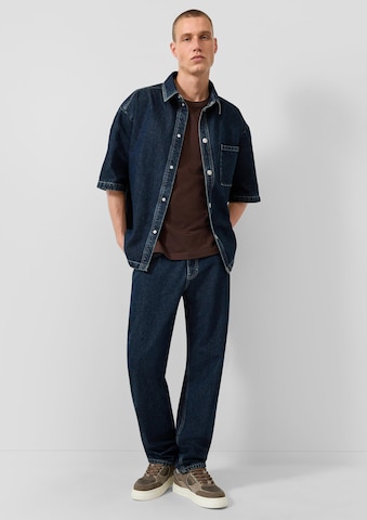 QS Comfort fit Overhemd in Blauw