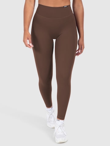 Smilodox Skinny Leggings 'Selina' in Brown: front
