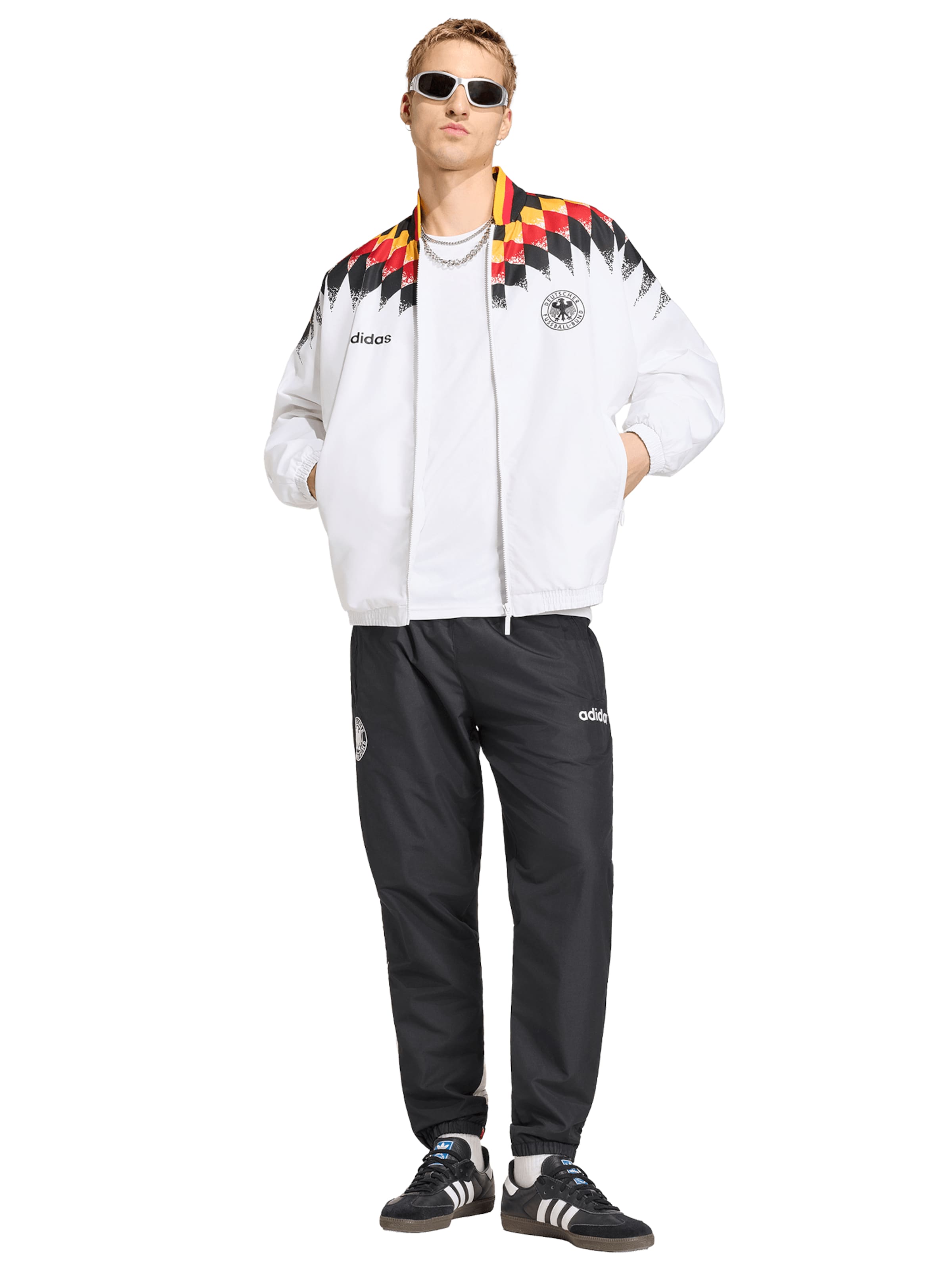 ADIDAS PERFORMANCE Štandardný strih Športové nohavice 'DFB 94' - Čierna