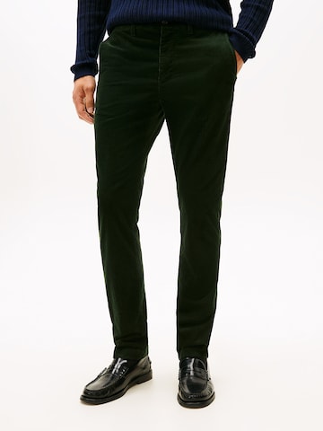 Regular Pantalon chino 'Denton' TOMMY HILFIGER en vert : devant