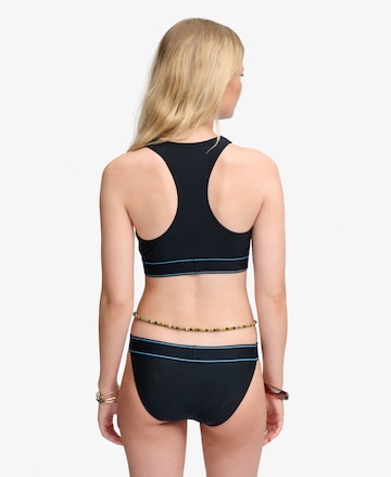 Superdry & Co High neck Bikinitop in Blauw