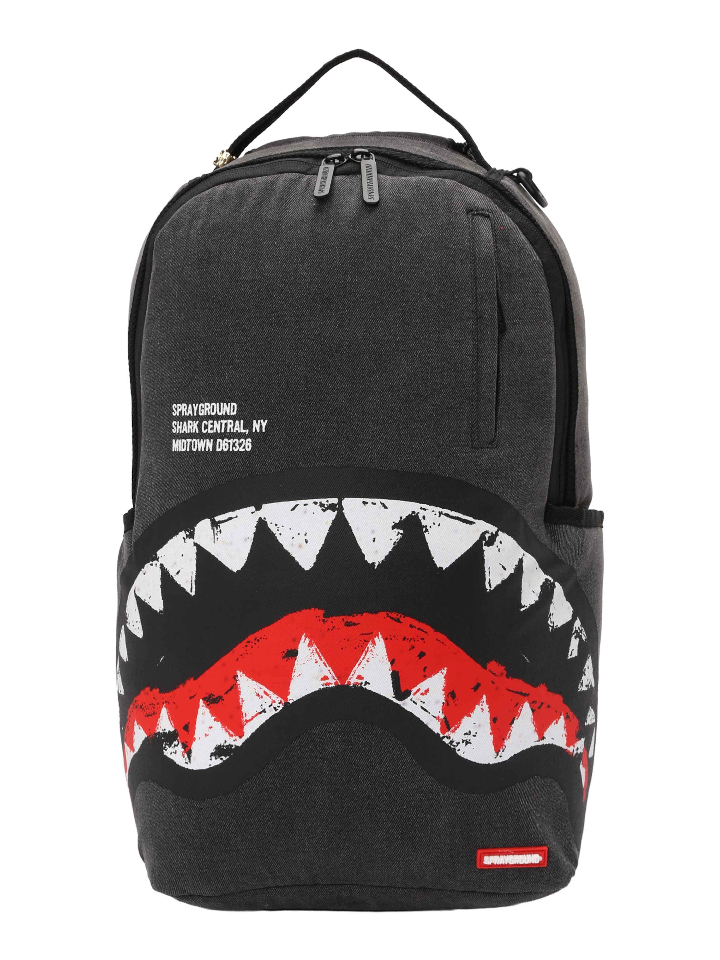Sac à dos 'SHARK CENTRAL' Sprayground en gris : devant