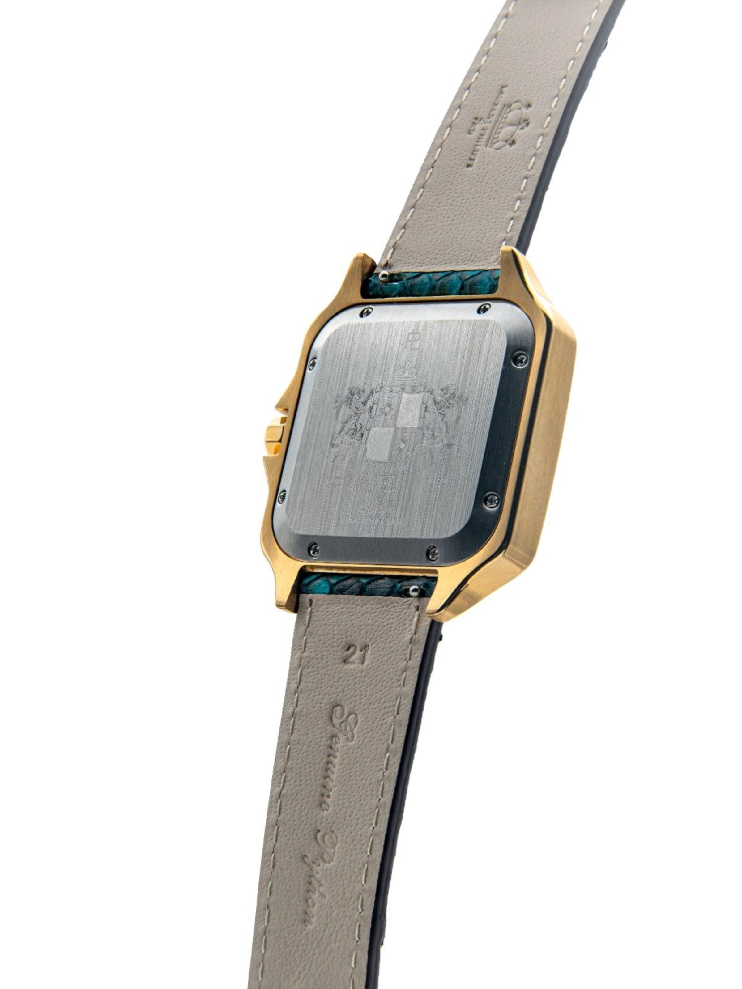 Laurent Philippe Analoog horloge 'Conqueror The Golden Eye – Venin Bleu' in Blauw