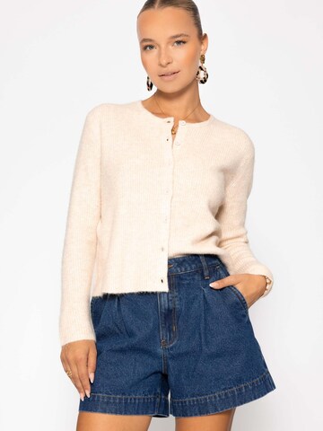 SASSYCLASSY Knit Cardigan in Beige