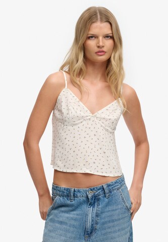 Haut Superdry & Co en blanc : devant