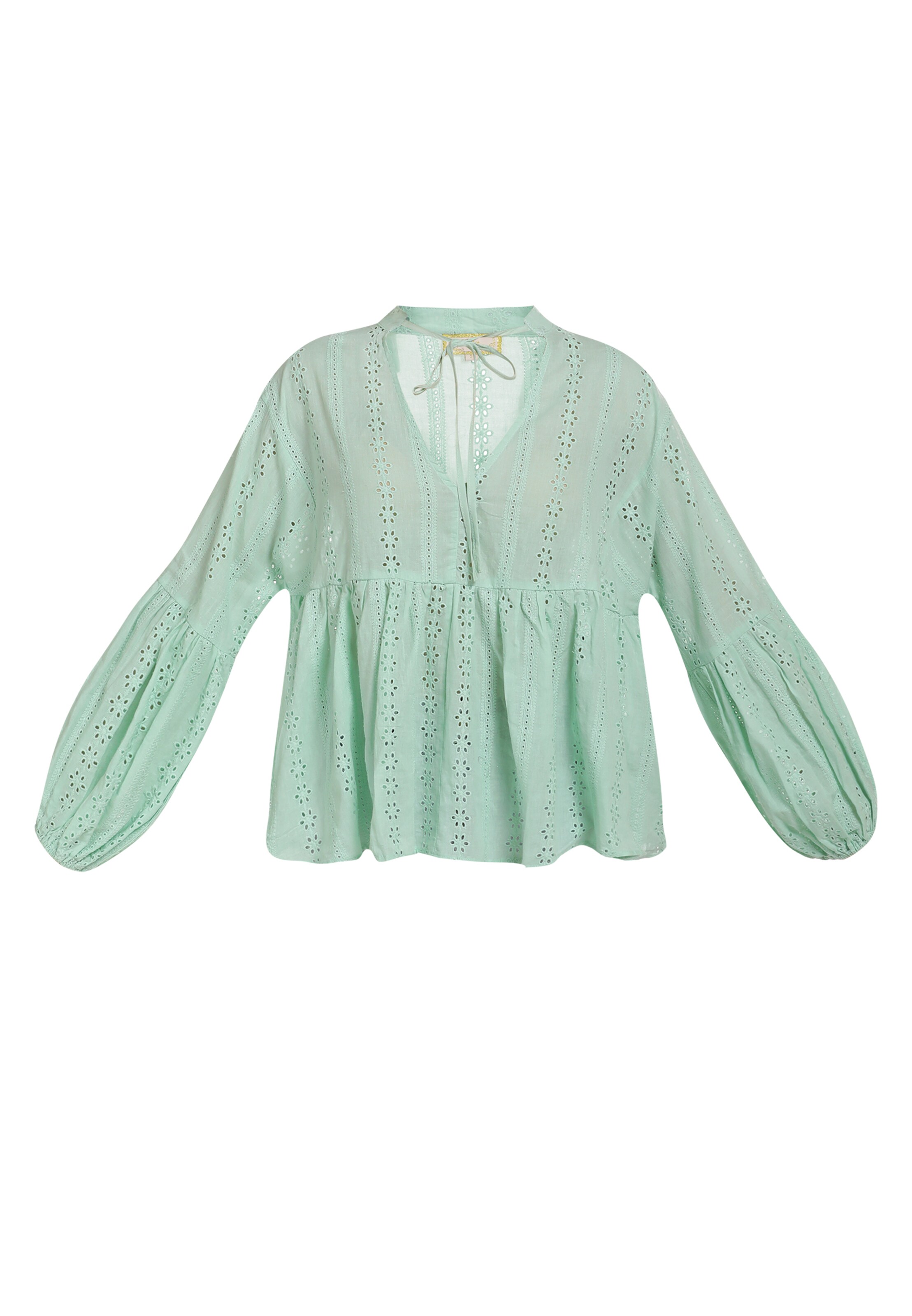 MYMO Блуза в зелено: отпред