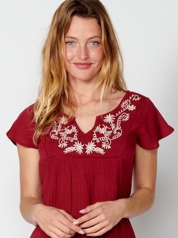 KOROSHI Bluse in Rot