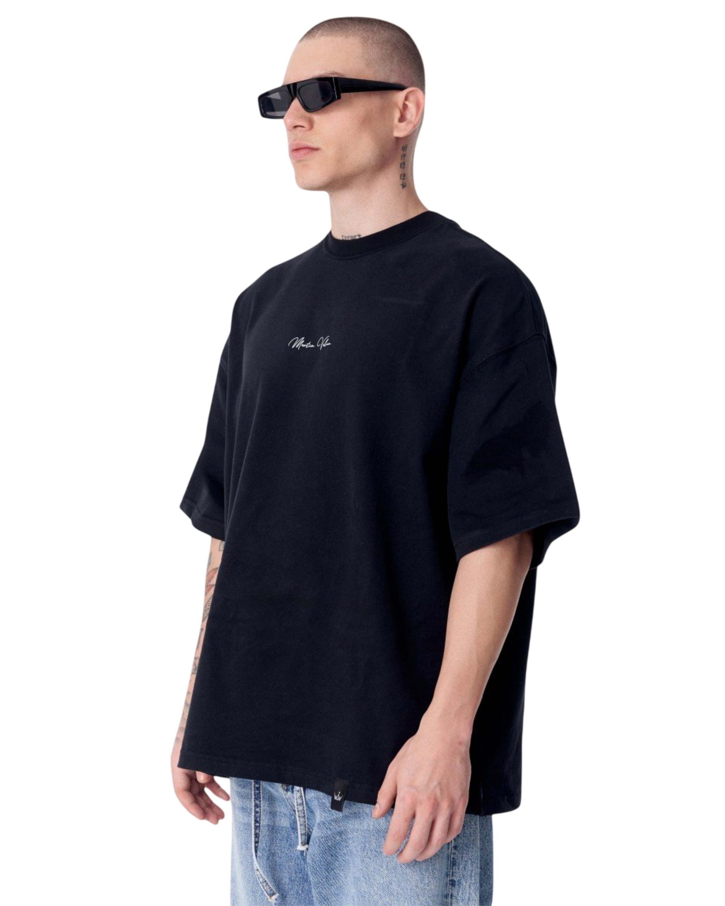 MARTIN VALEN Shirt in Zwart