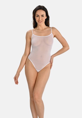 TEYLI - Body 'Sophi' em branco: frente