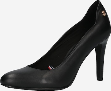 TOMMY HILFIGER - Zapatos con plataforma en negro: frente