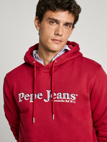 Pepe Jeans كنزة رياضية 'SOMERS' بلون أحمر