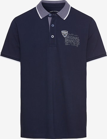 Man's World Poloshirt in Blau: Vorderseite