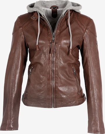 Gipsy Between-Season Jacket in Brown: front