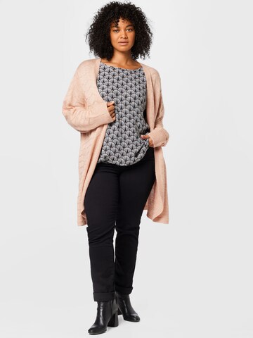 KAFFE CURVE Blouse 'Edina Ami' in Zwart