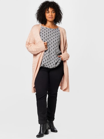 KAFFE CURVE Blouse 'Edina Ami' in Zwart