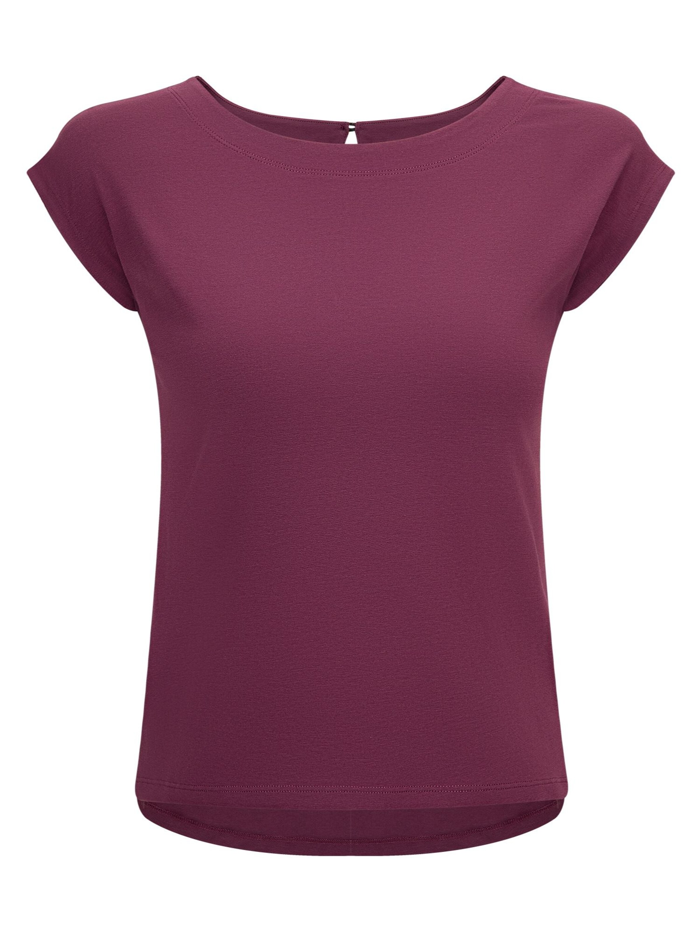 Leela COTTON Bluse 'Damen Bio-Baumwoll Blusen-Shirt'‌‌‌‌‌‌‌‌ in Lila: Vorderseite