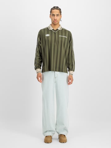 ALPHA INDUSTRIES Poloshirt in Grün: Vorderseite