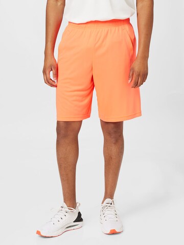 UNDER ARMOUR Loosefit Sportbyxa i orange: framsida