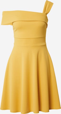 Robe de cocktail 'NOELLE' WAL G. en jaune : devant